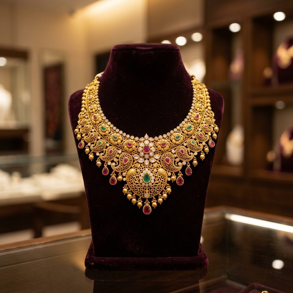 Premium Traditional Gold Necklace